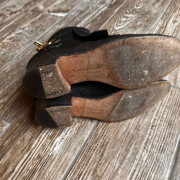 Rupert Sanderson Ankle Boots Women 6.5 Italy‎ Old Money Countryside Zip Buckle - Picture 8 of 8